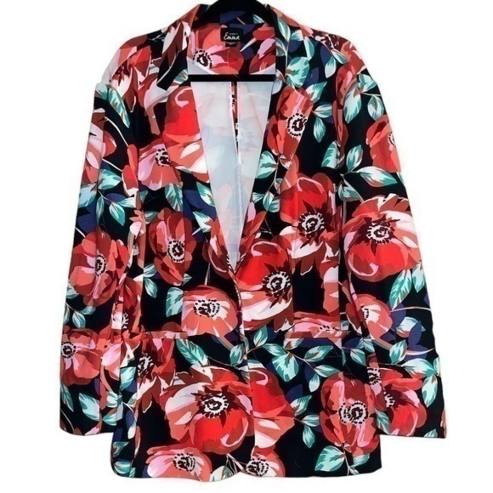 Simply Emma floral 3x blazer jacket